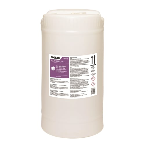 Ácido con Control del Hierro para Lavado de Ropa a Baja Temperatura Ecolab® Aquanomic 2.0, 15 Galones, n.º 6101188
